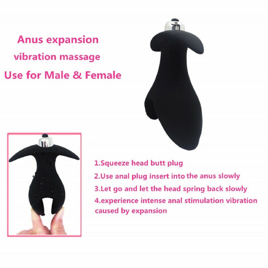 Large Prostate Massager BIG Anal Vibrator Expander Dilator Butt Plug Sex Toy NEW