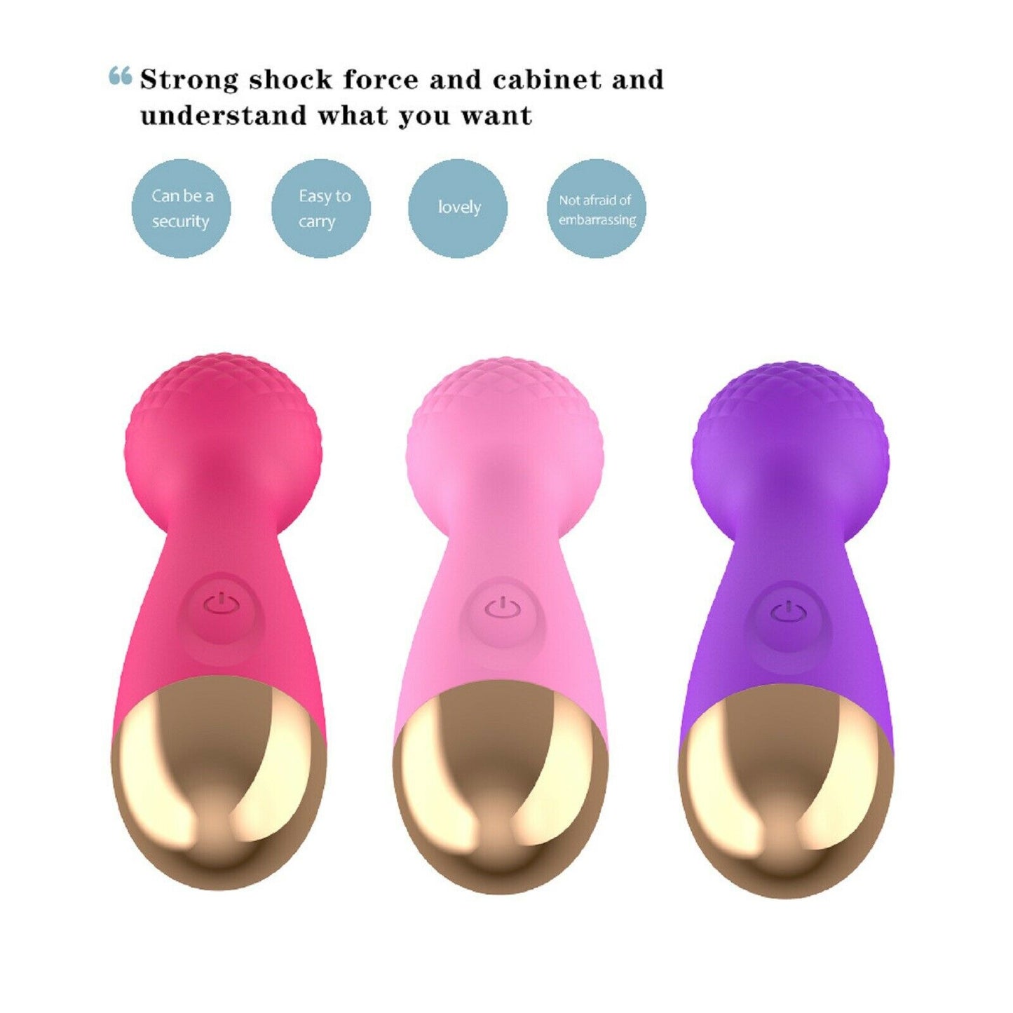 G-Spot Vibrator Mini Wand Dildo Clitoral Stimulator Clit Massager AV USB Sex Toy