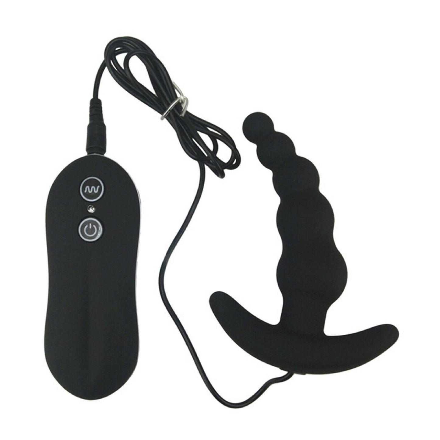 Prostate Massager Male Female Vibrator G-Spot Anal Bead Butt Plug Dildo Sex Toy