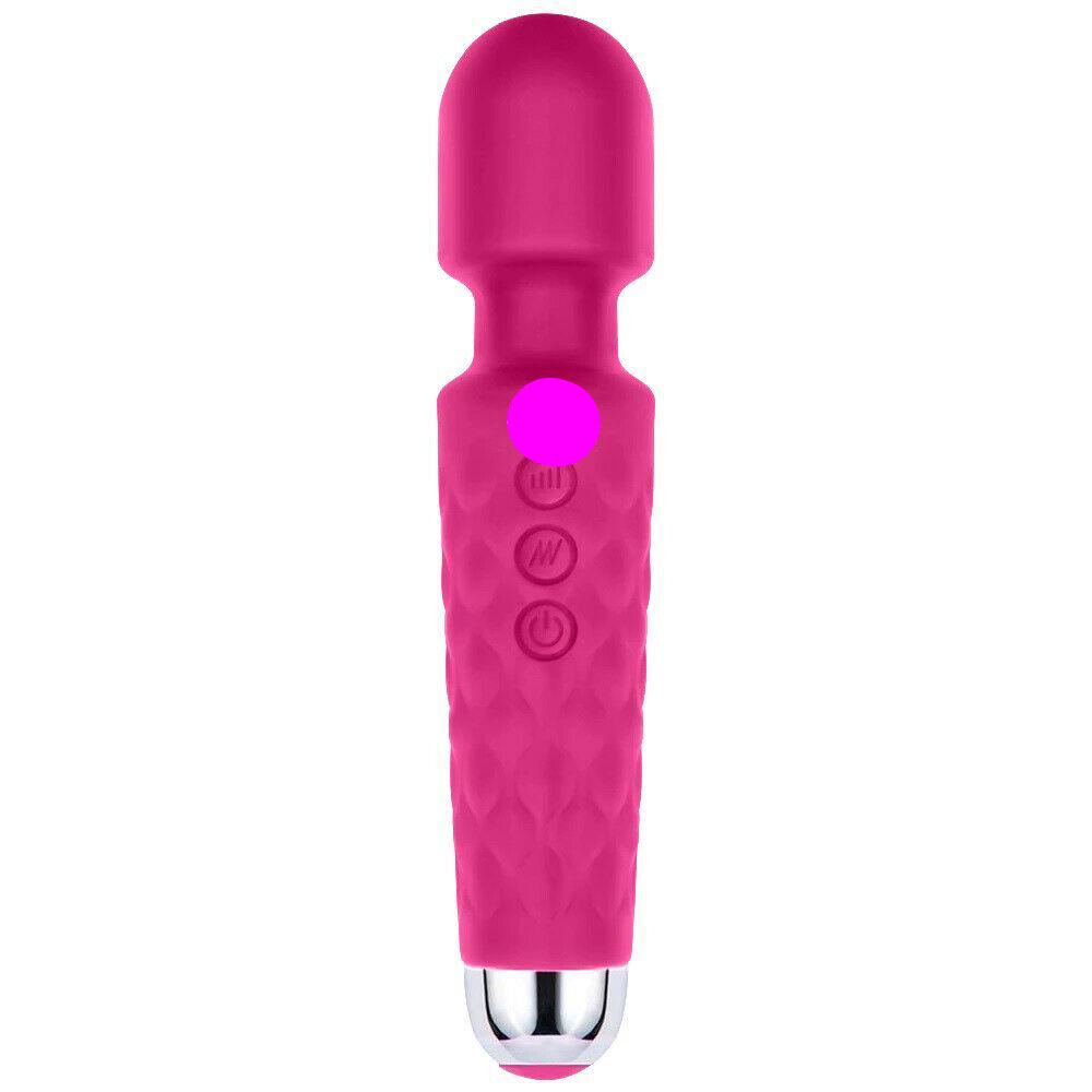 Rechargeable Dildo Magic Wand Vibrator Clit Stimulator Cordless Massager Sex Toy