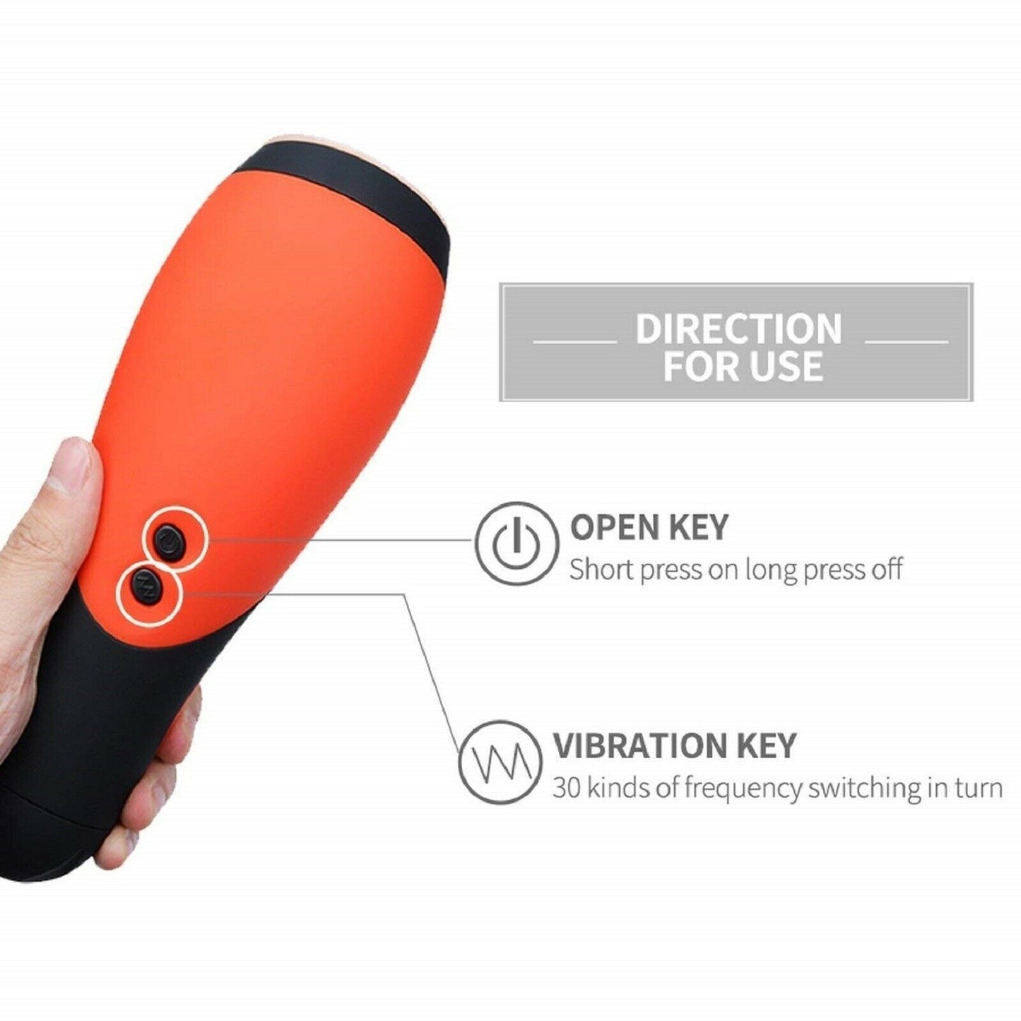 Vibrating Male Masturbator Pocket Pussy Stroker Blow Job Masturbation Sex Toy