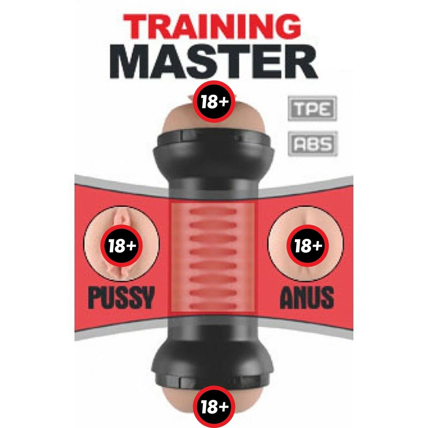 Male Masturbator Realistic Double Ended Pocket Pussy Stroker Anus Vagina Sex Toy
