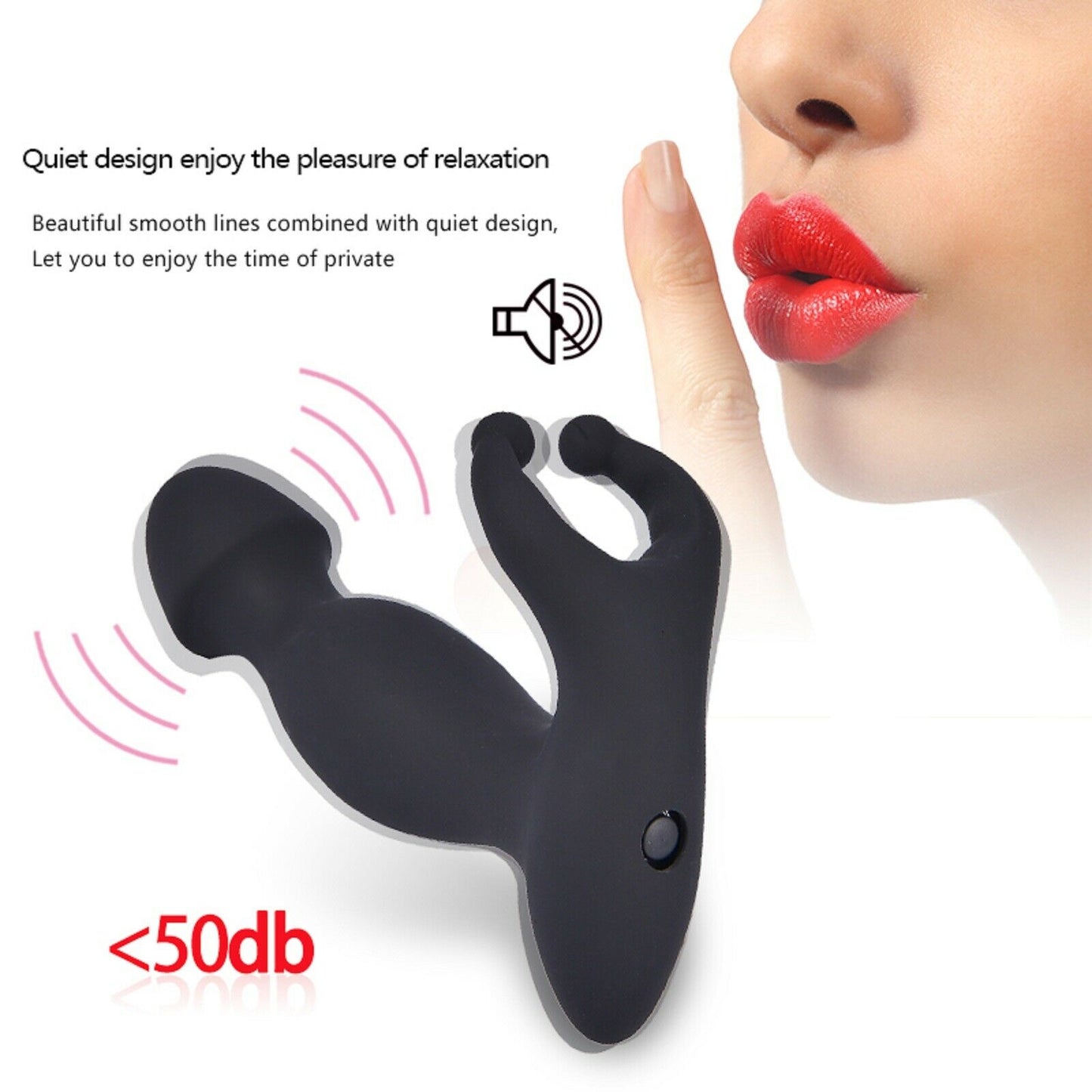 Prostate Massager Male Female Vibrator G-Spot Anal Bead Butt Plug Dildo Sex Toy