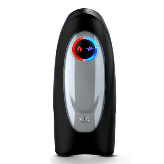 Stroker Vibrating Male Masturbator Heating Penis Oral Vibrator Trainer Sex Toy