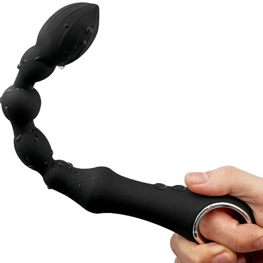 Prostate Massager Anal Beads Vibrator G-Spot Large  Butt Plug Dildo Men Sex Toy
