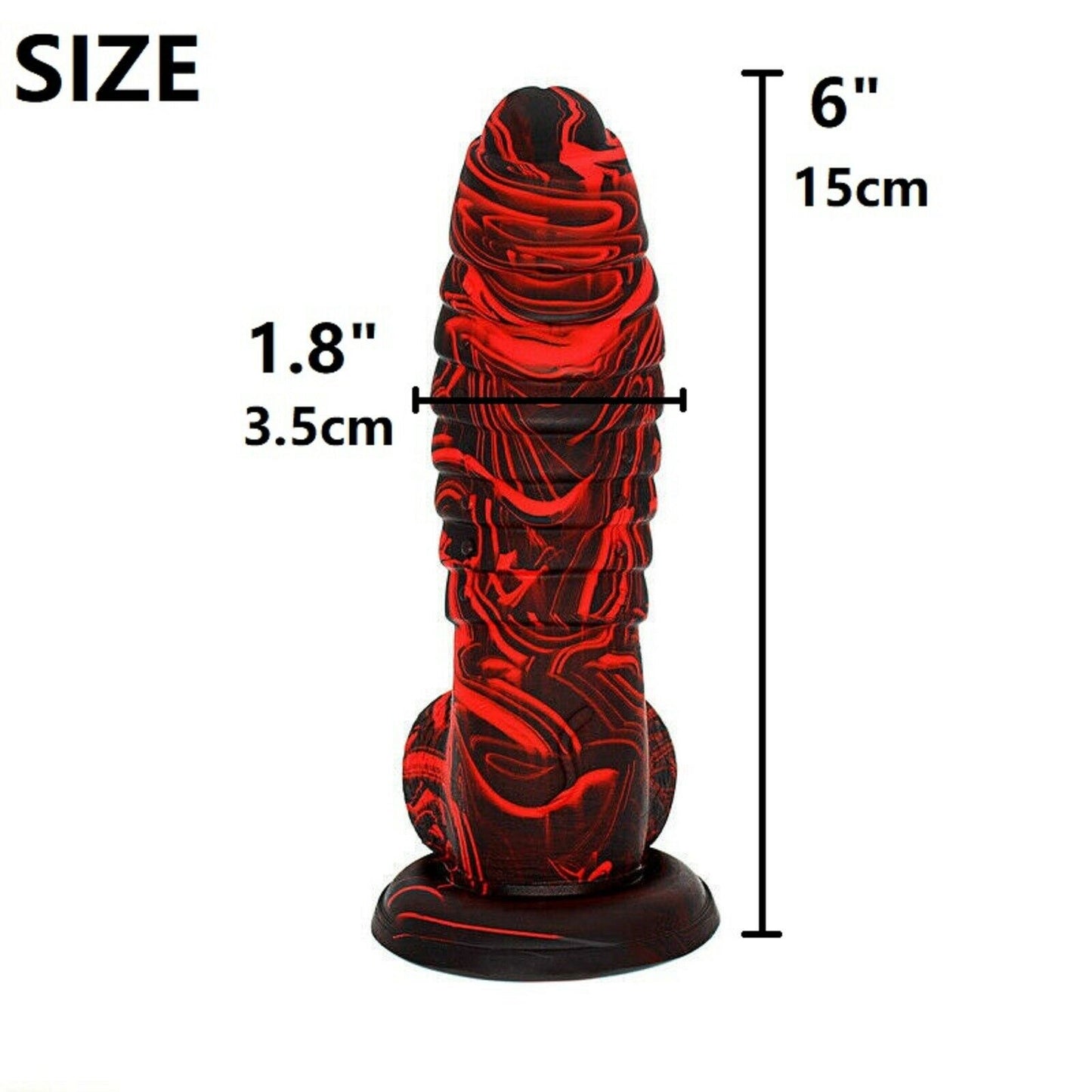 6" Realistic Fantasy Dildo Dong Penis Cock Shaft Balls Suction Cup Adult Sex Toy