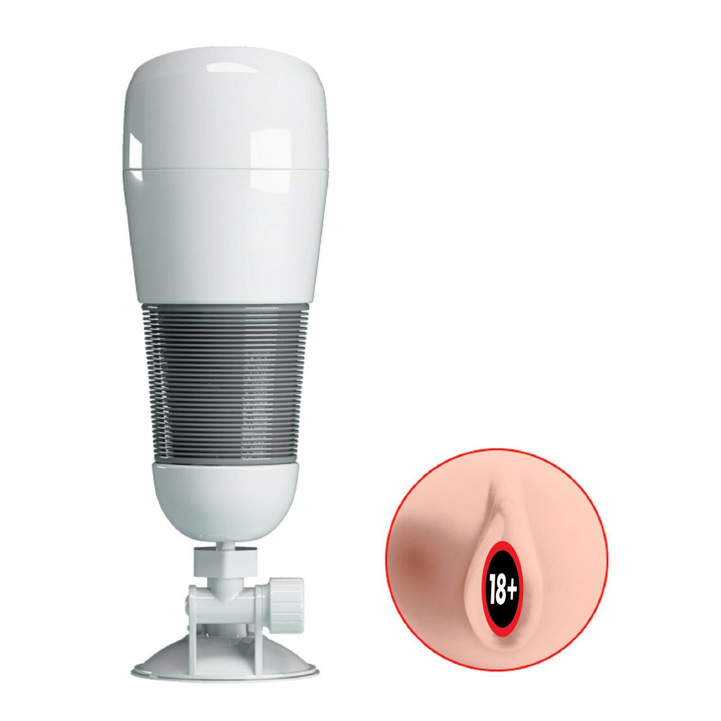 Male Masturbator Pussy Anal Oral Vagina Stroker Hands Free Suction Cup Sex Toy