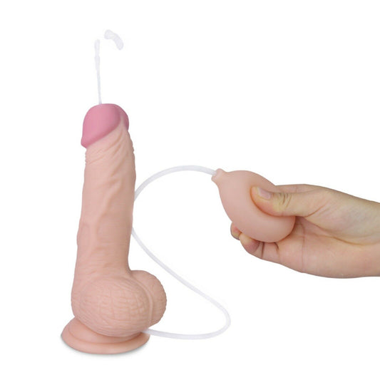 8" Large Ejaculating Squirting Dildo Dong Suction Cup Realistic Peins Sex Toy