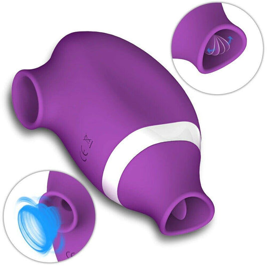 Sucking Licking Vibrator G Spot Clit Clitoral Stimulator Sucker Rabbit Sex Toy