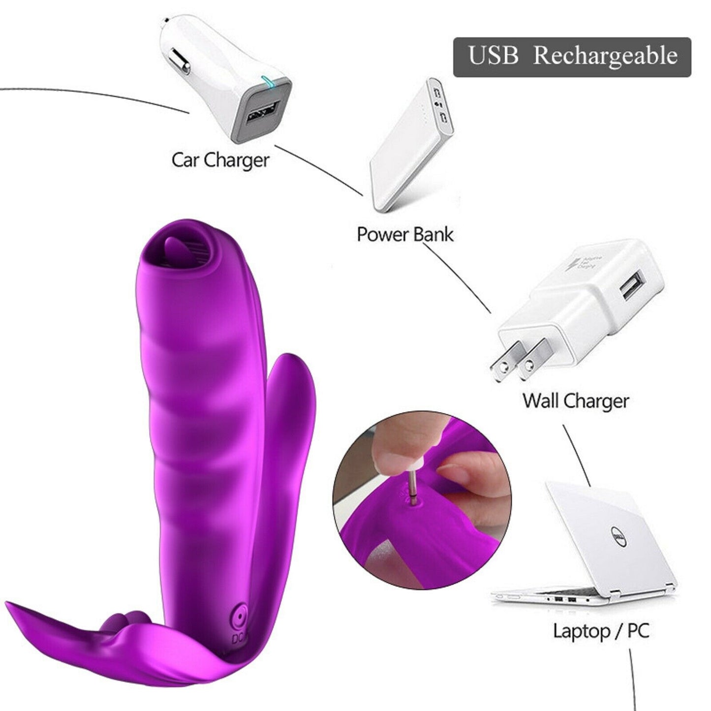 Remote Control Vibrator Wearable Dildo Clit Vibrating Panties USB Female Sex Toy