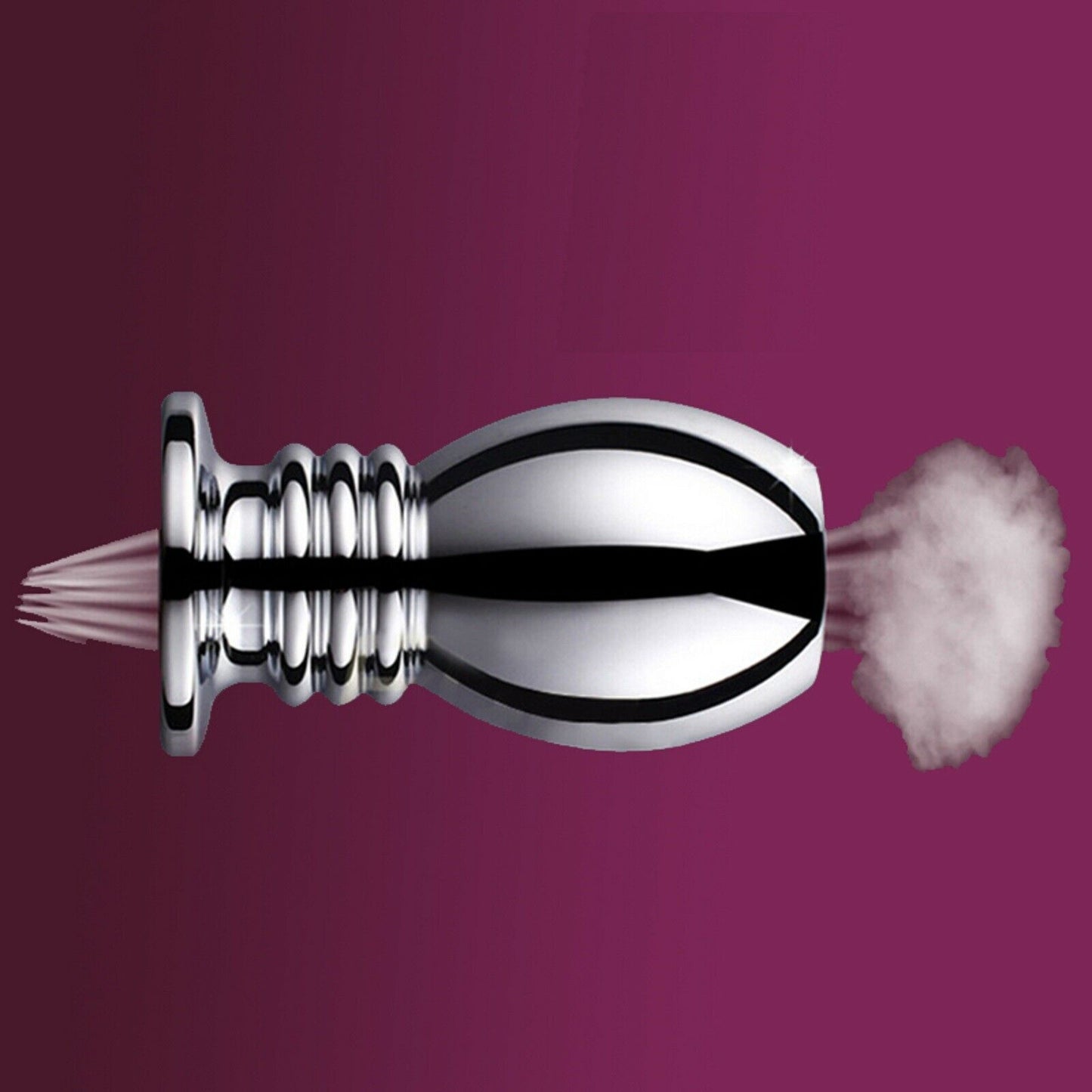 Hollow Steel Anal Butt Plug Dildo Speculum Dilator Stretcher Peephole Sex Toy