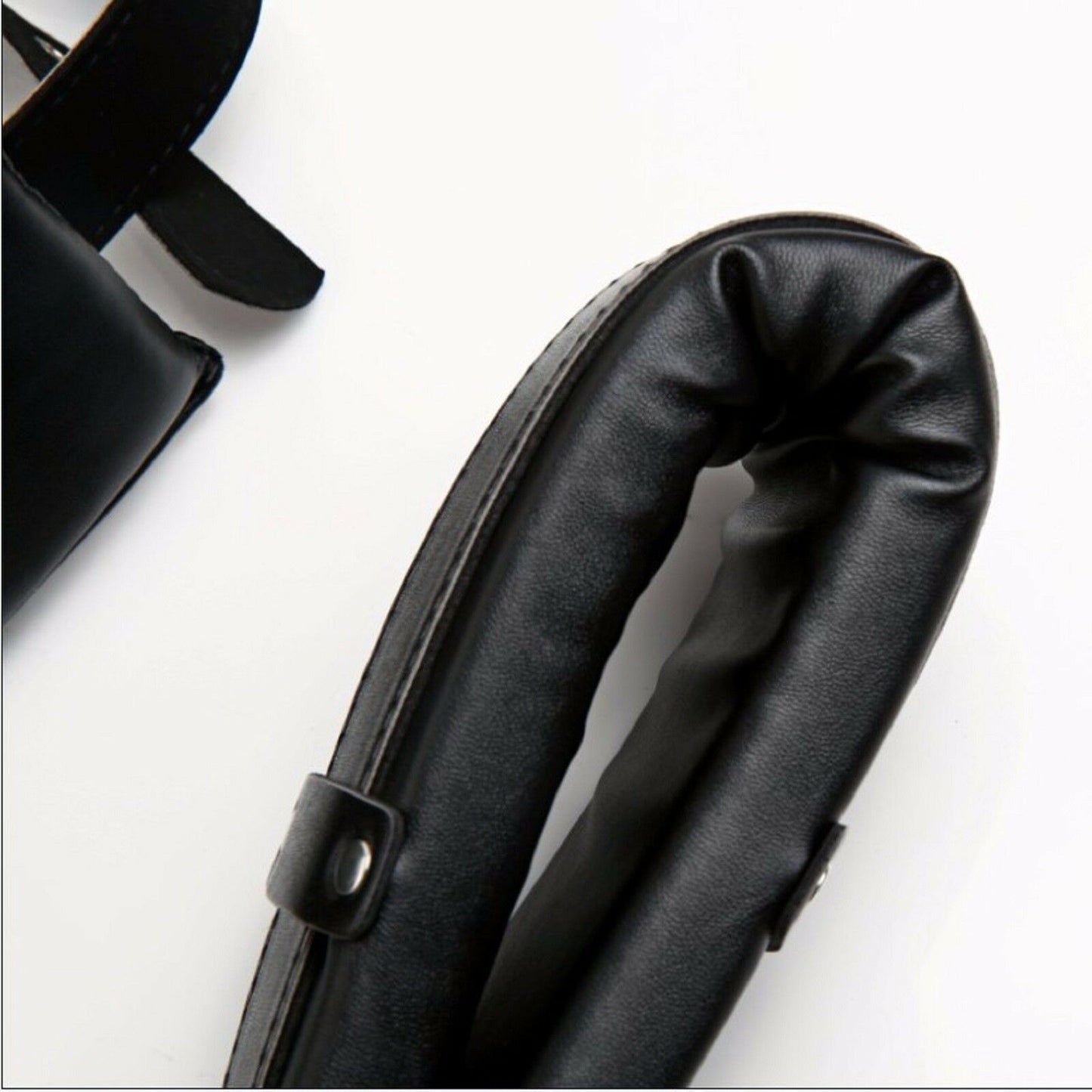 BDSM Fetish Set Bondage Restraint Neck Leg Open Strap PU Leather Adult Sex Toy