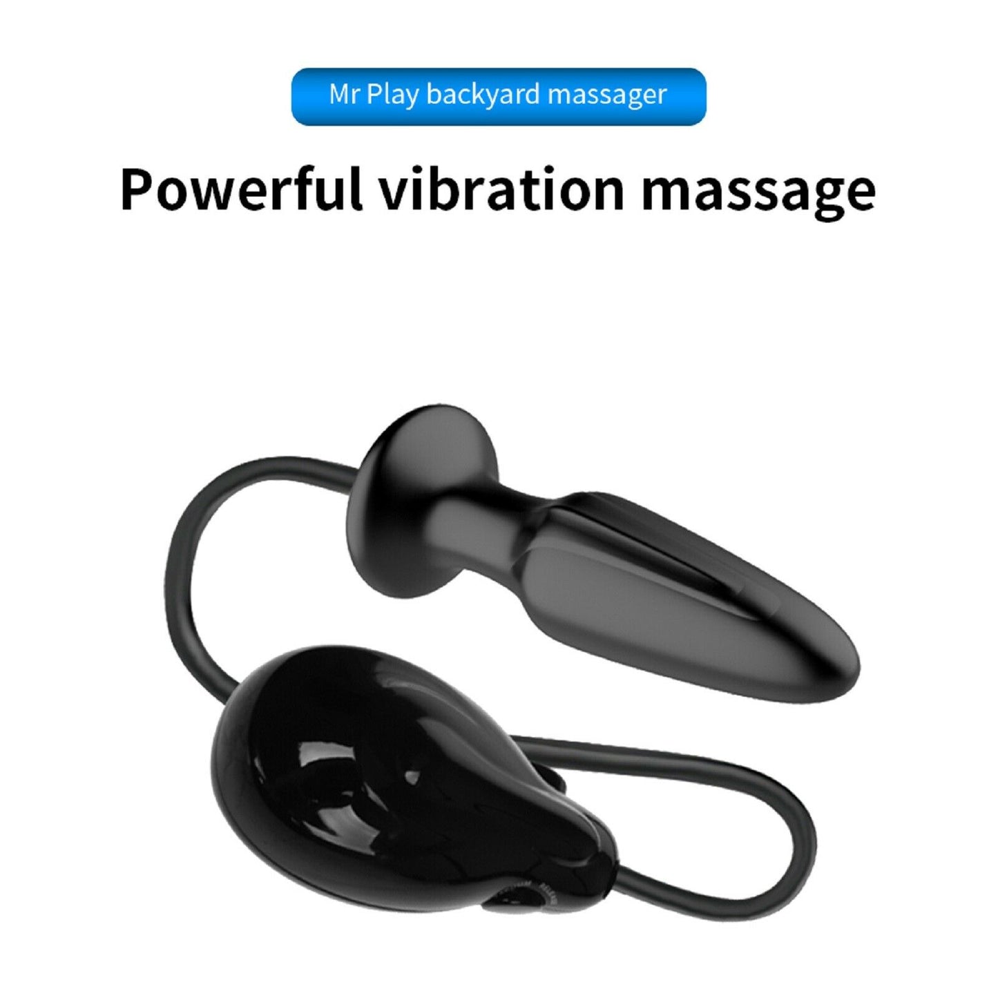 Inflatable Vibrating Anal Butt Plug Large Vibrator Prostate Massager Men Sex Toy