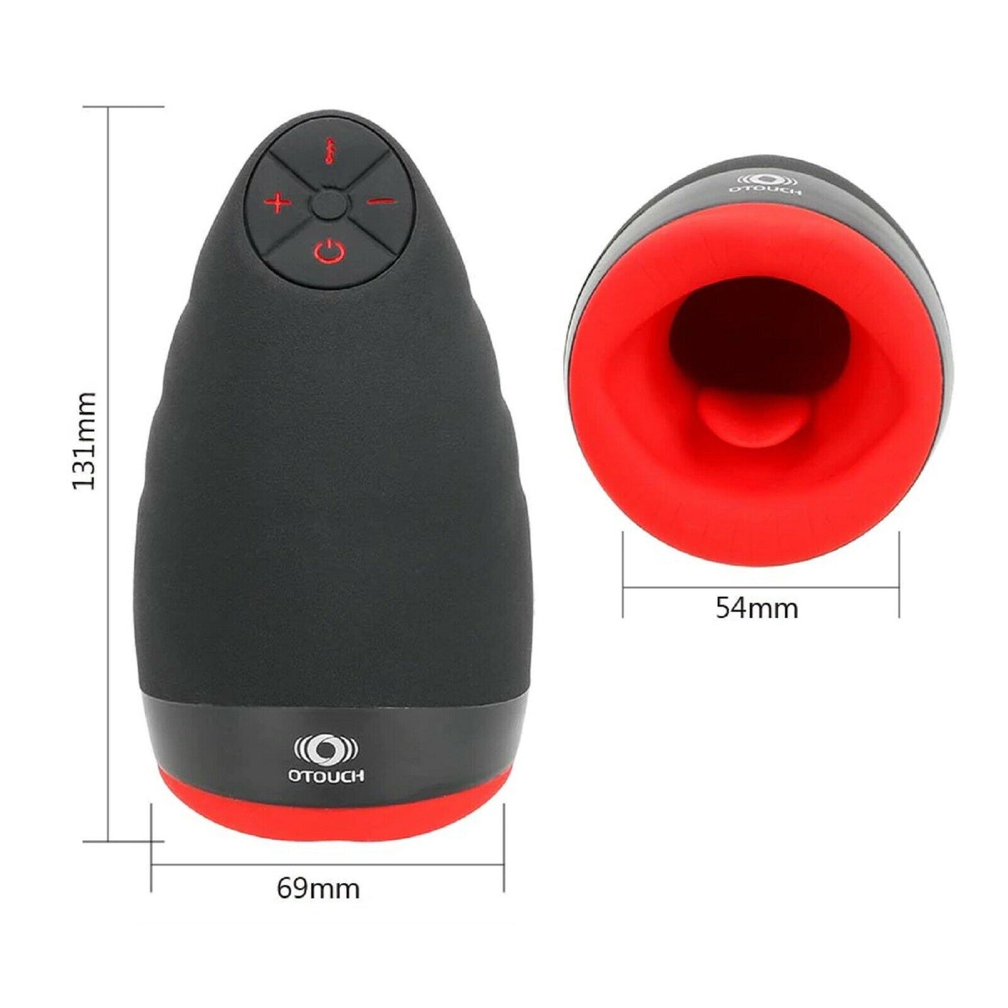 Male Masturbator USB Auto Heating Vibrating Oral Stoker Pocket Pussy Sex Toy NEW