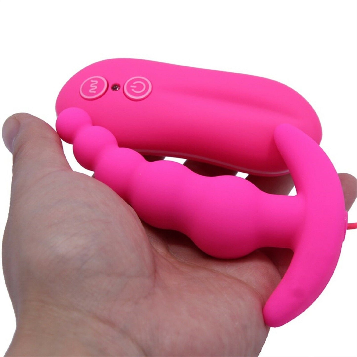 Prostate Massager Male Female Vibrator G-Spot Anal Bead Butt Plug Dildo Sex Toy
