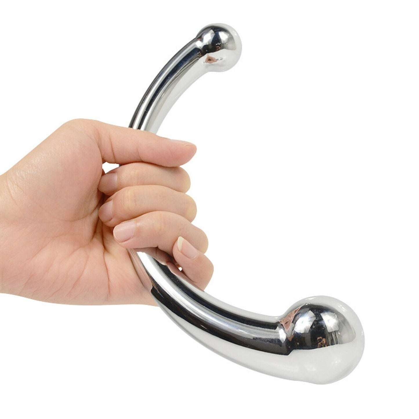 Stainless Steel Dildo Wand Massage Vagina Anal Butt Plug Adult Metal Sex Toy NEW