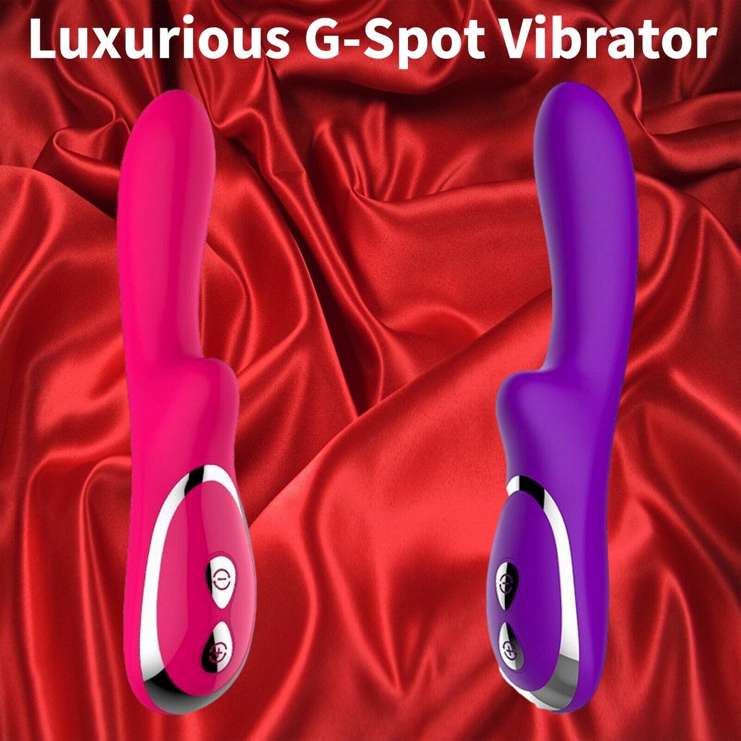 8" Large Rabbit Vibrator Big Dildo Clit USB Rechargeable Wand G Spot Sex Toy