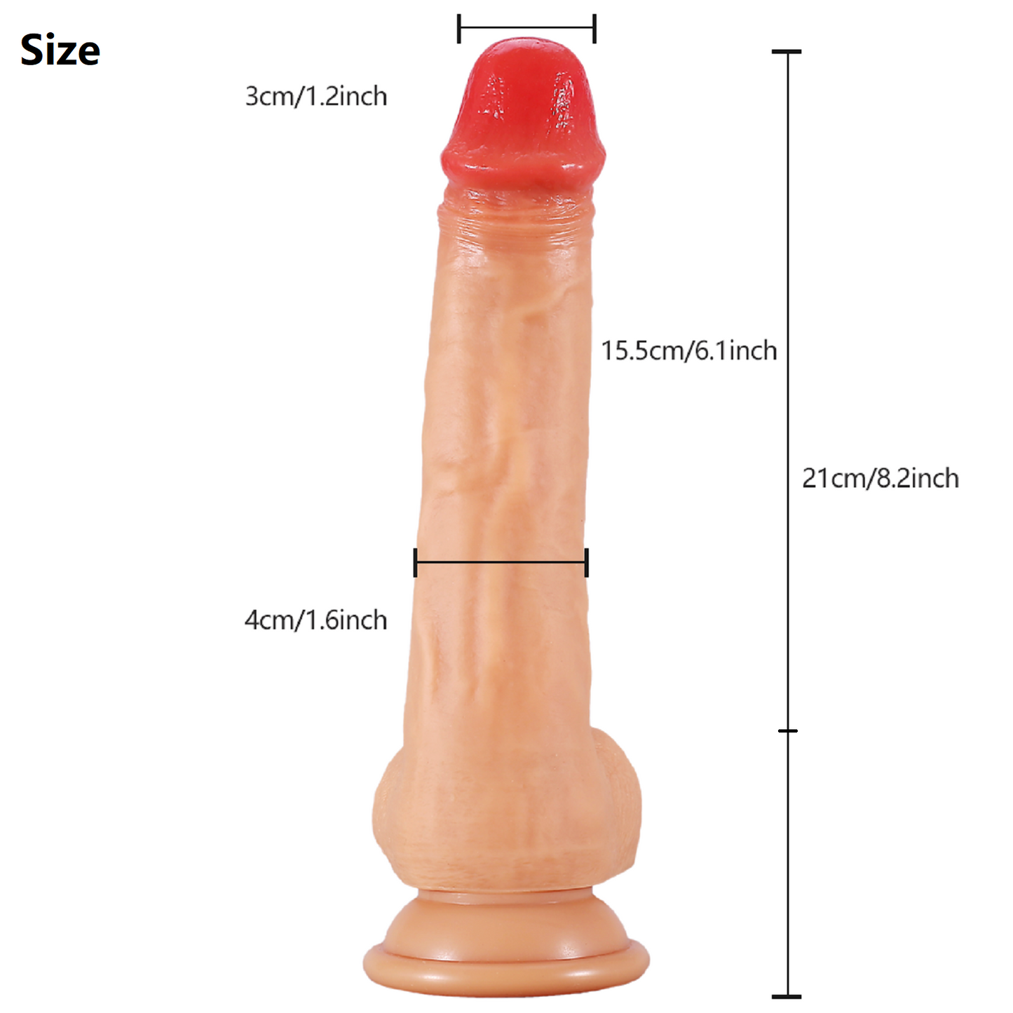 Crazy Thrusting Wiggling Vibrating Heating Dildo Dong Life Like Adult Sex Toy