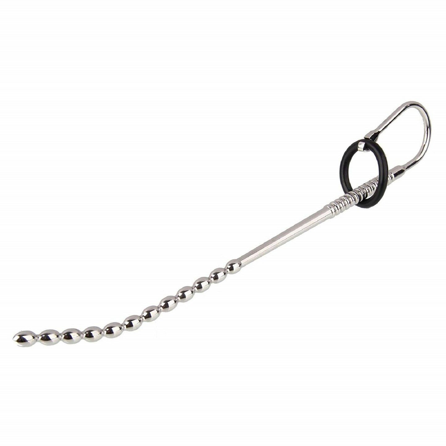 Stainless Steel Urethral Sound Ribbed Penis Plug Cock Catheter Rod Sex Toy NEW