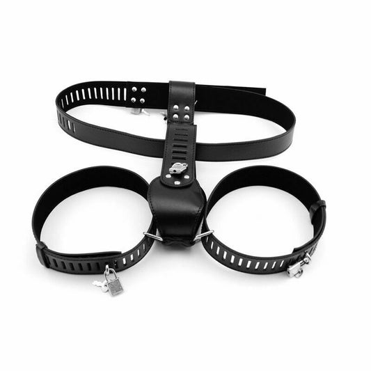 Female Chastity Belt Adjustable PU Leather BDSM Bondage Device Sex Toy Restraint