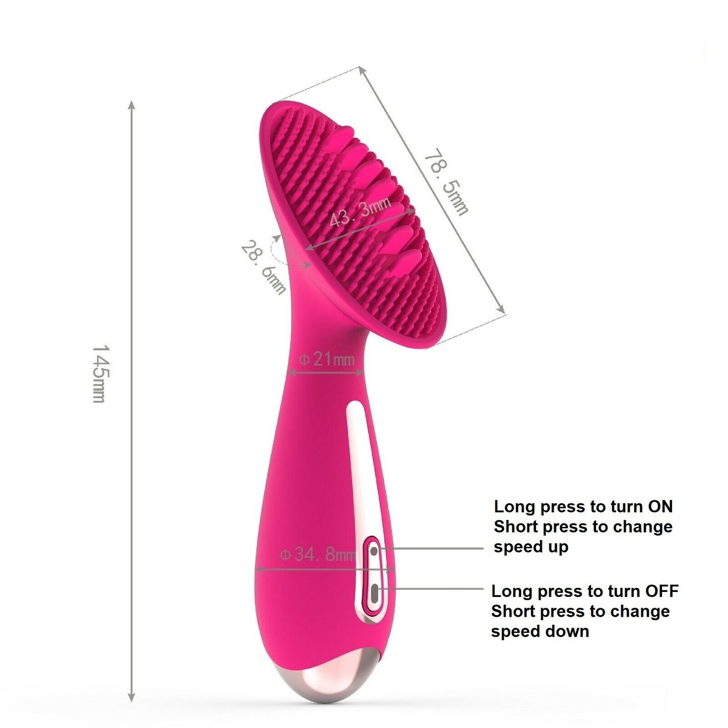 Licking Tongue Clitoris Vibrator Dildo G-Spot Nipple Clit Stimulator USB Sex Toy
