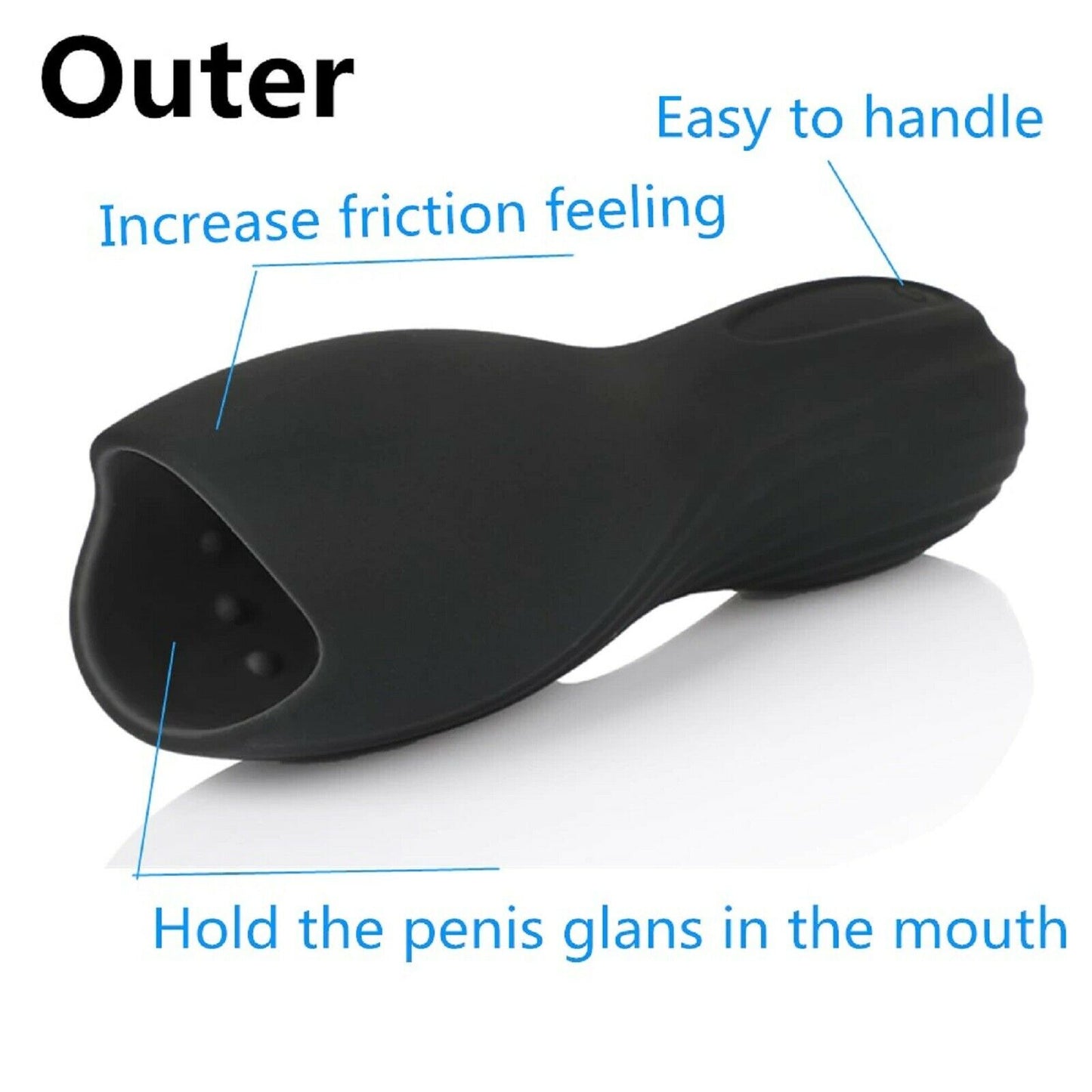 Vibrating Male Masturbator Stroker Rechargeable Penis Vibrator Trainer Sex Toy
