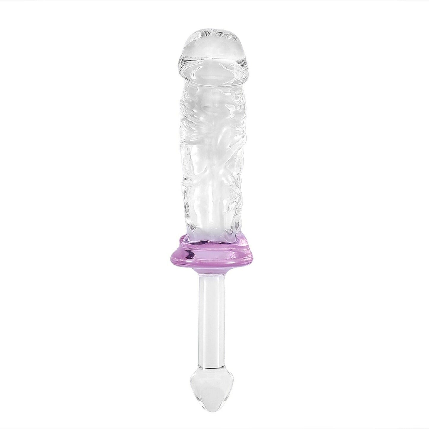 Crystal Glass Dildo Dong Thruster Wand Massager Huge Anal Beads LARGE Sex Toy