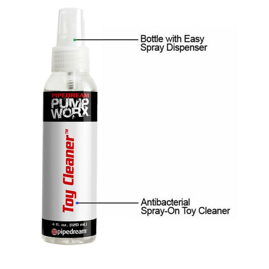 Pipedream Worx Antibacterial Disinfect 120ML Spray Bottle Adult Sex Toy Cleaner