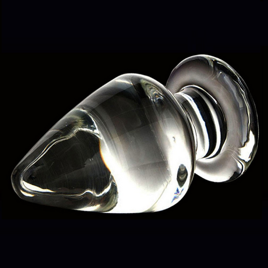 Solid Glass Anal Butt Plug Large Glass Dong Butt Plug Anal Beads Dildo Sex Toy