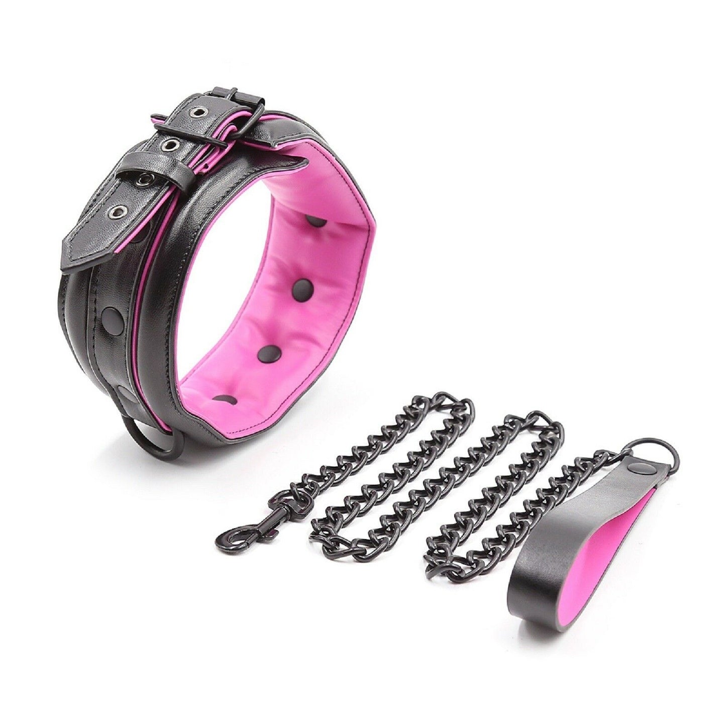 BDSM PU Leather Collar Leash Handcuffs Bondage Restraint Kit Couples Sex Toy NEW