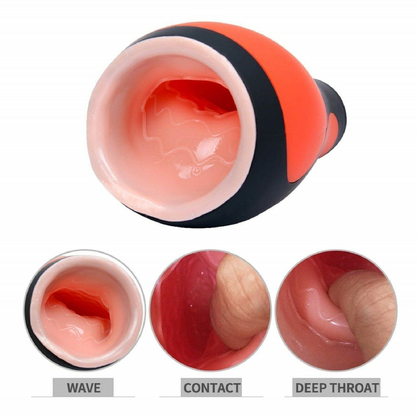Vibrating Male Masturbator Pocket Pussy Stroker Blow Job Masturbation Sex Toy