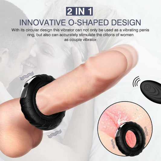 Vibrating Cock Ring USB Penis Vibrator Ring Couples Delay Remote Control Sex Toy