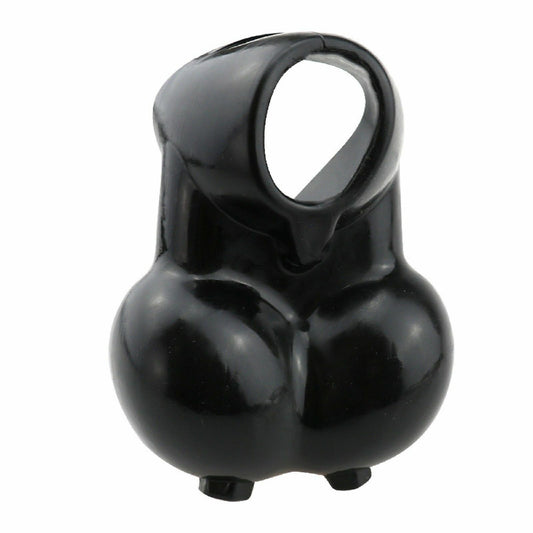 Ball Scrotum Chastity Cage Cock Ring Stretcher Enhancer Testicle Penis Sex Toy