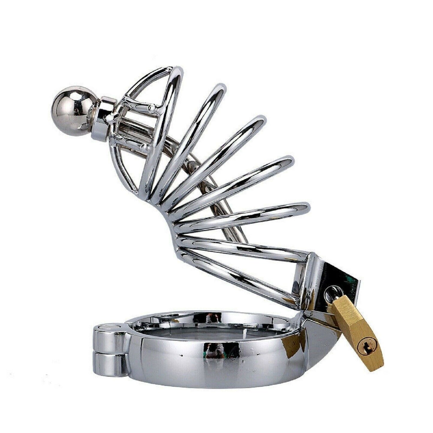 BDSM Cock Penis Cage Male Chastity Kit Steel Urethra Fetish Restraint Bondage