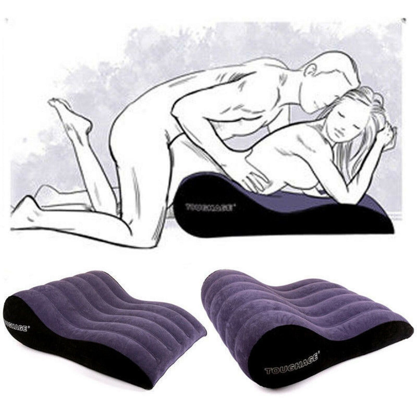 Pillow Position Enhancer Bondage Sofa Furniture Cushion Wedge Couples Sex Toy