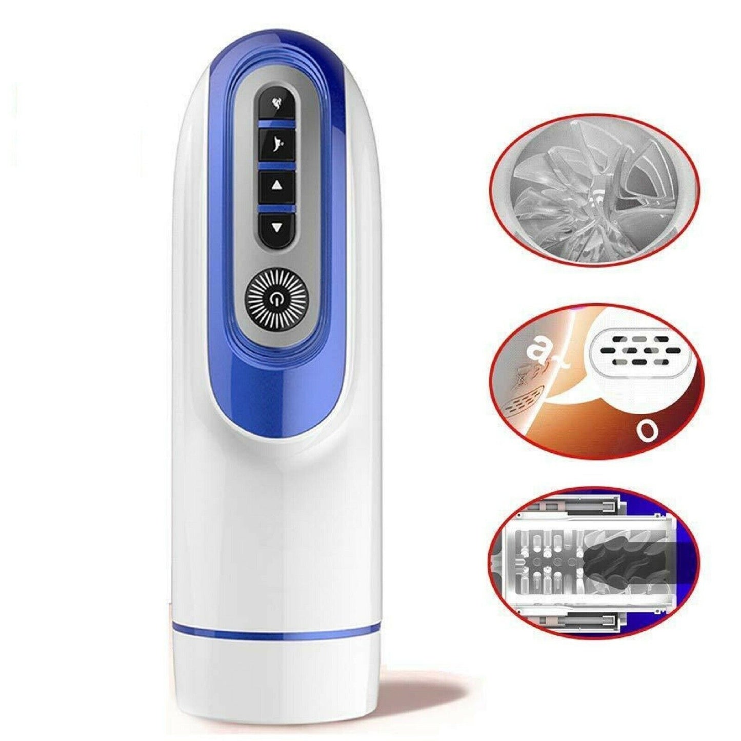 Male Masturbator Pussy Automatic Piston Hands Free Auto Strokers USB Sex Toy NEW