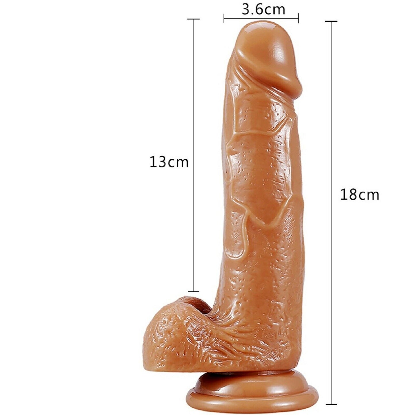 Dildo Dong Realistic Big Penis Cock Balls Vaginal Anal Suction Cup Adult Sex Toy