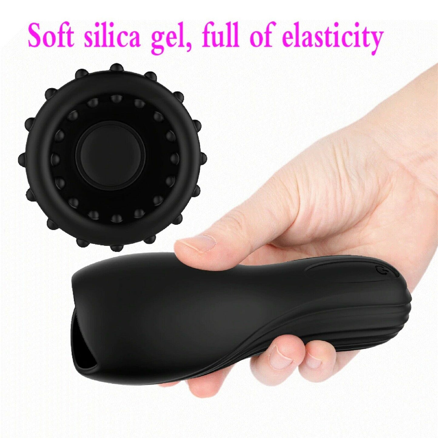 Vibrating Male Masturbator Stroker Rechargeable Penis Vibrator Trainer Sex Toy