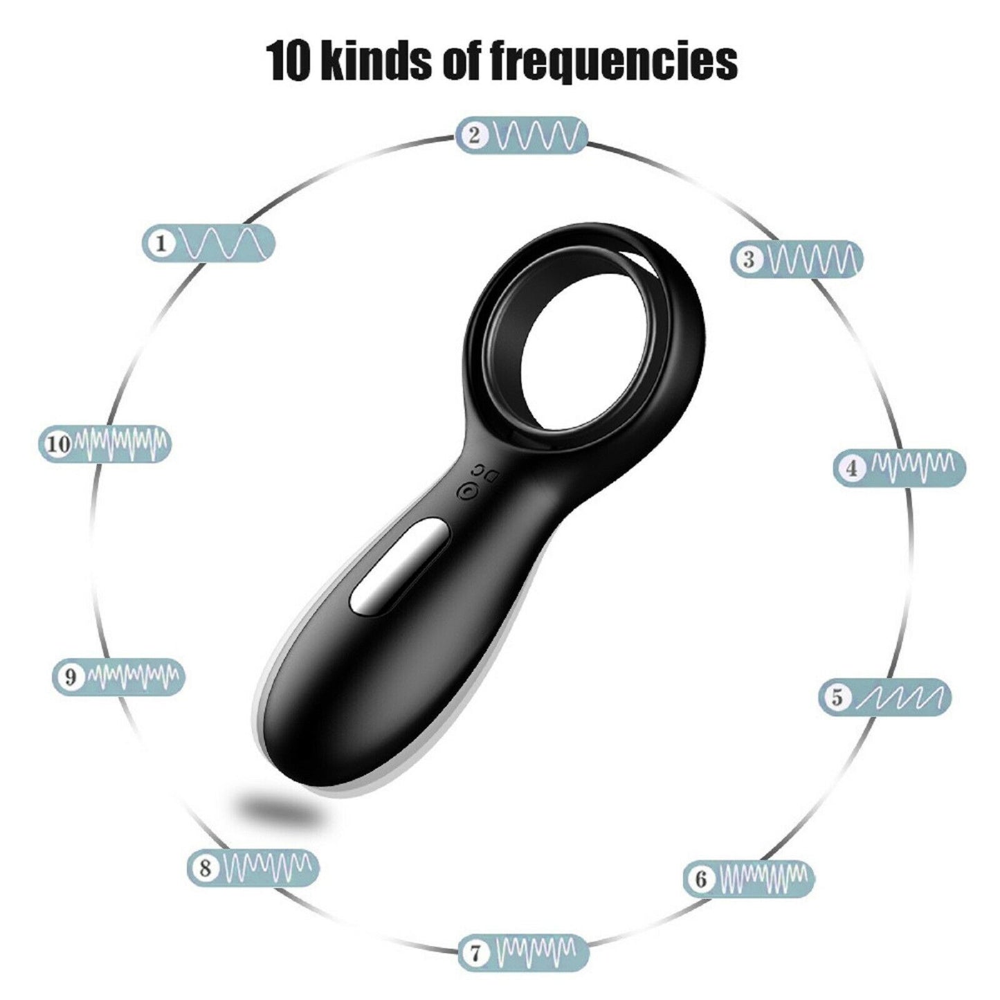 Vibrating Cock Ring Penis Clitoris Clit Vibrator Rechargable Couples Men Sex Toy