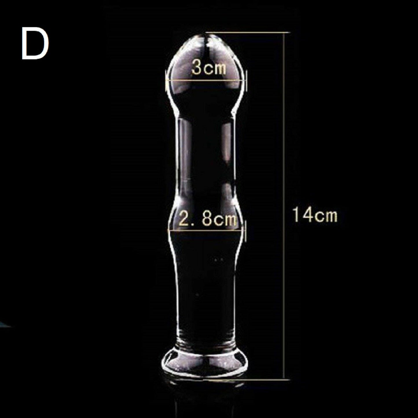 Glass Anal Butt Plug Anal Beads Trainer Dildo Prostate Massager Gay Sex Toy NEW