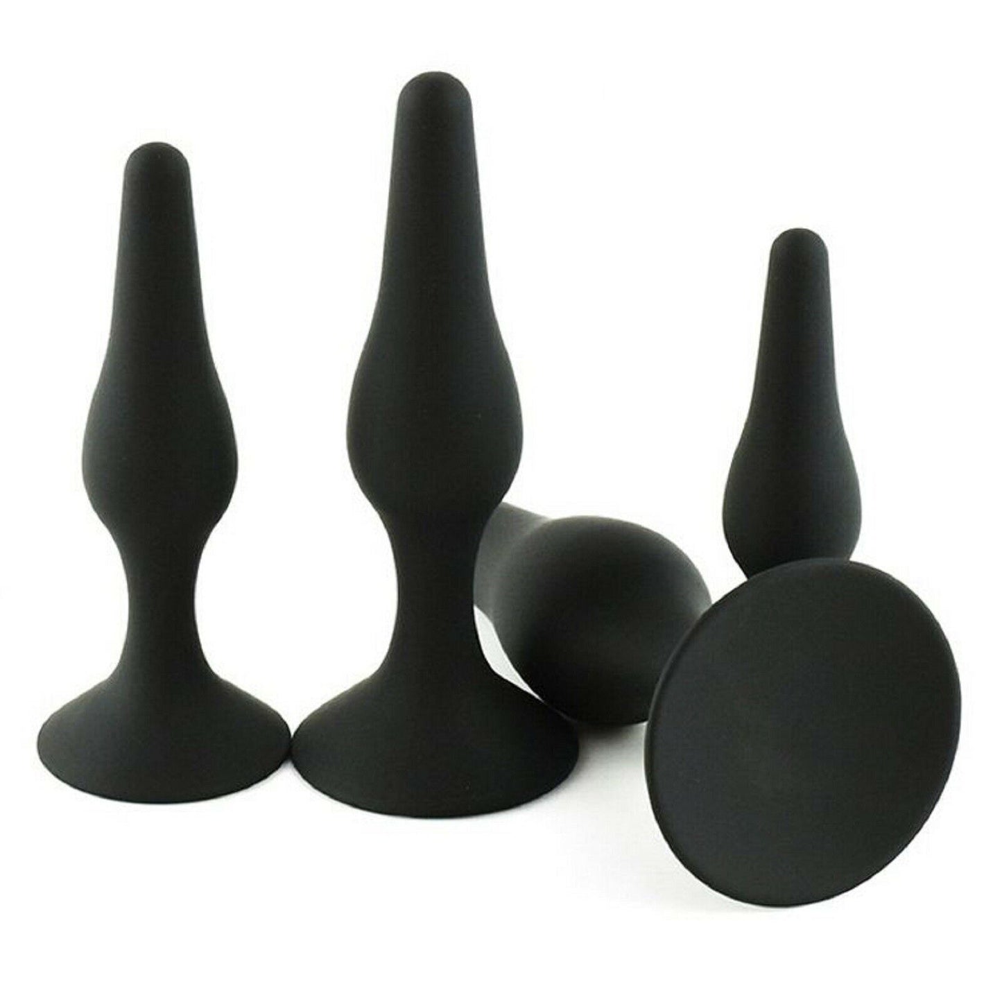 4 Pack Silicone Anal Butt Plug Anal Beads Trainer Kit Sub BDSM Gay Sex Toy New