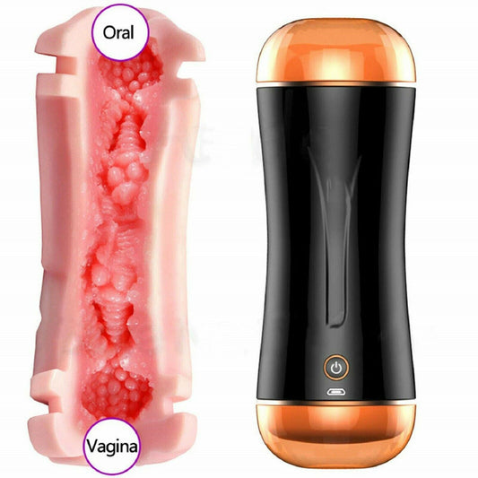 Pussy Male Masturbator Masturbation Stroker Rechargeable Vagina Men Sex Toy