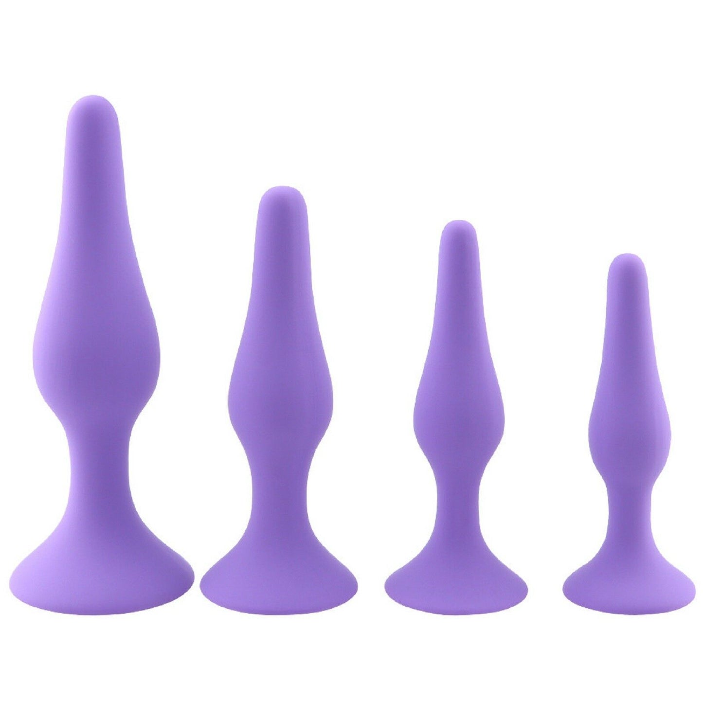 4 Pack Silicone Anal Butt Plug Anal Beads Trainer Kit Sub BDSM Gay Sex Toy New