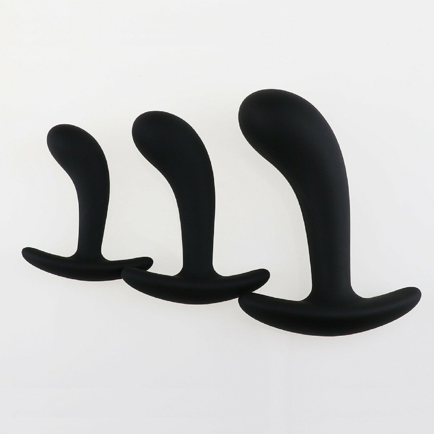 3 Pack Silicone Anal Butt Plug Beads Trainer Set Prostate Massager Dildo Sex Toy