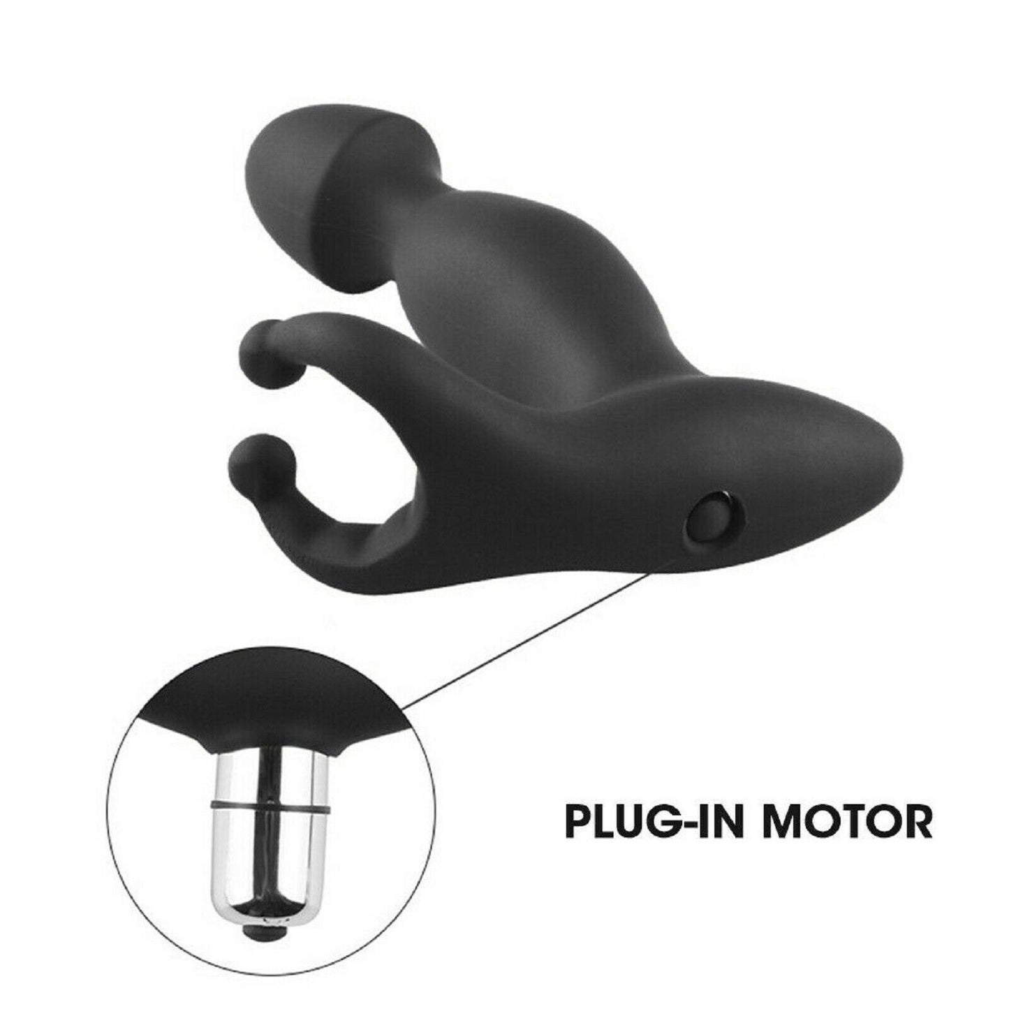 Prostate Massager Male Female Vibrator G-Spot Anal Bead Butt Plug Dildo Sex Toy