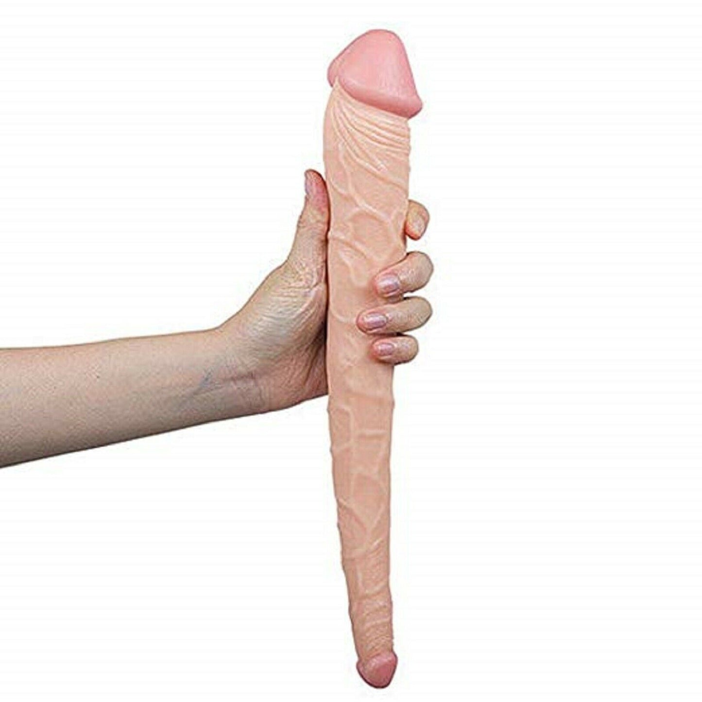 14 Inch Double Ended Dildo Dong Realistic Veined Shaft Penis Cock Adult Sex Toy