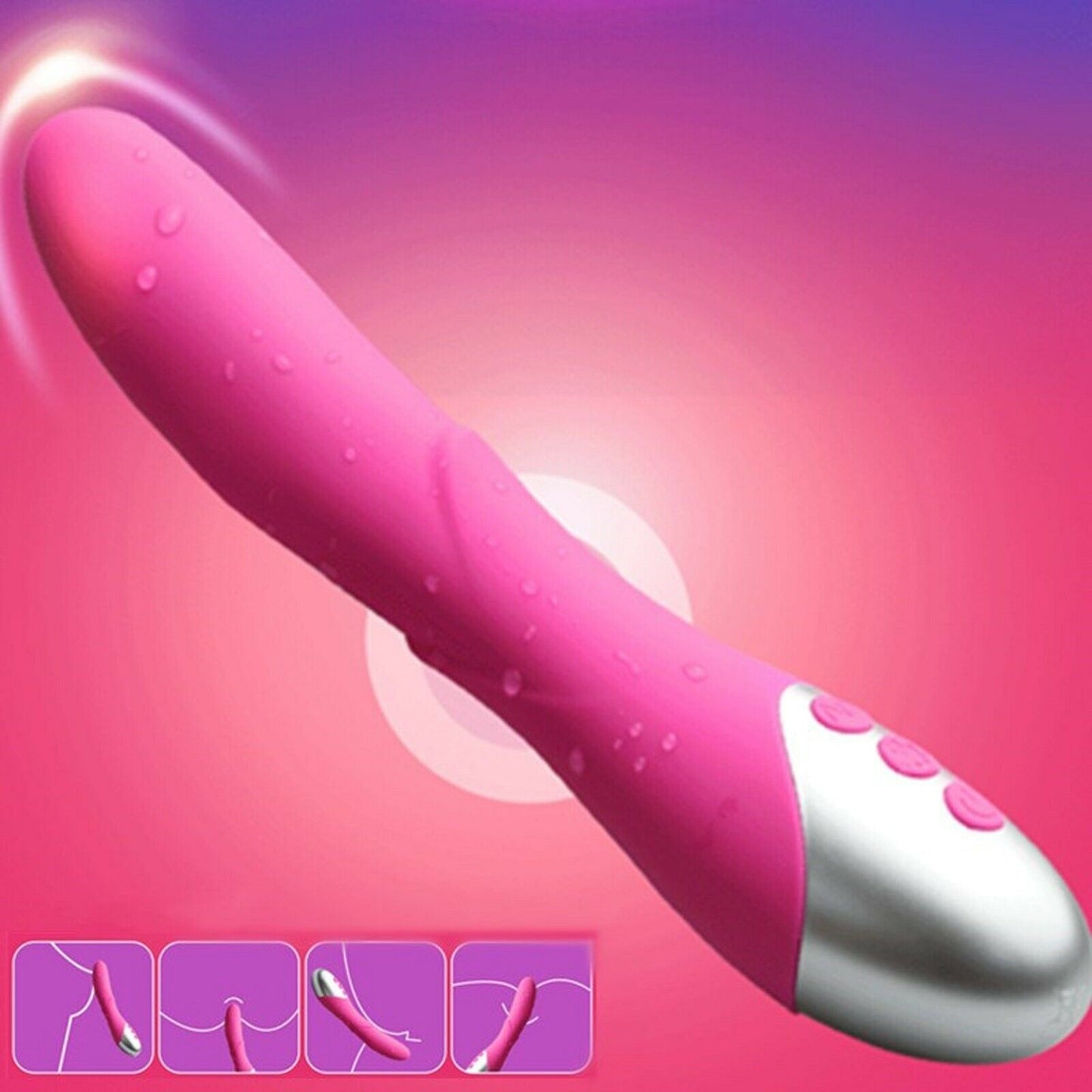 Large Vibrator Big Dildo Clit G-spot Female Wand Rechargeable Adult Sex Toy New