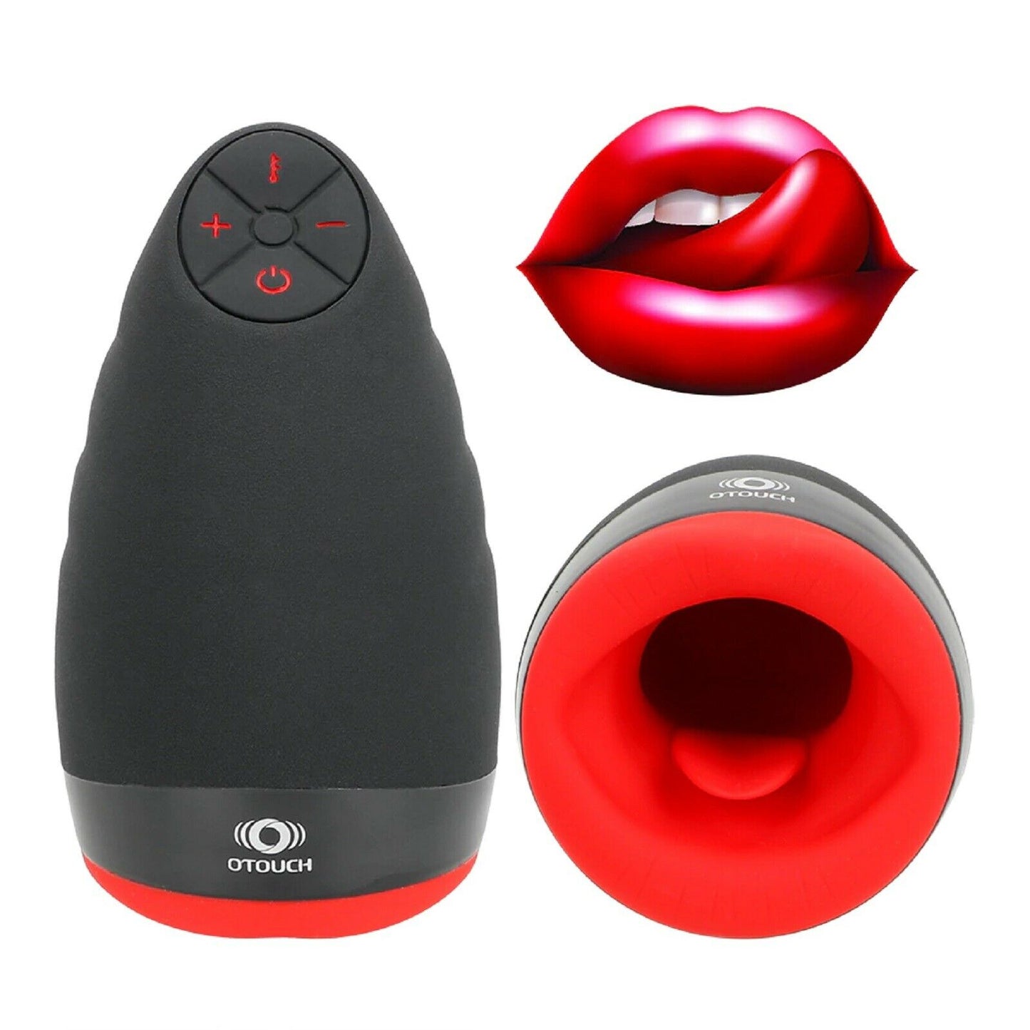 Male Masturbator USB Auto Heating Vibrating Oral Stoker Pocket Pussy Sex Toy NEW