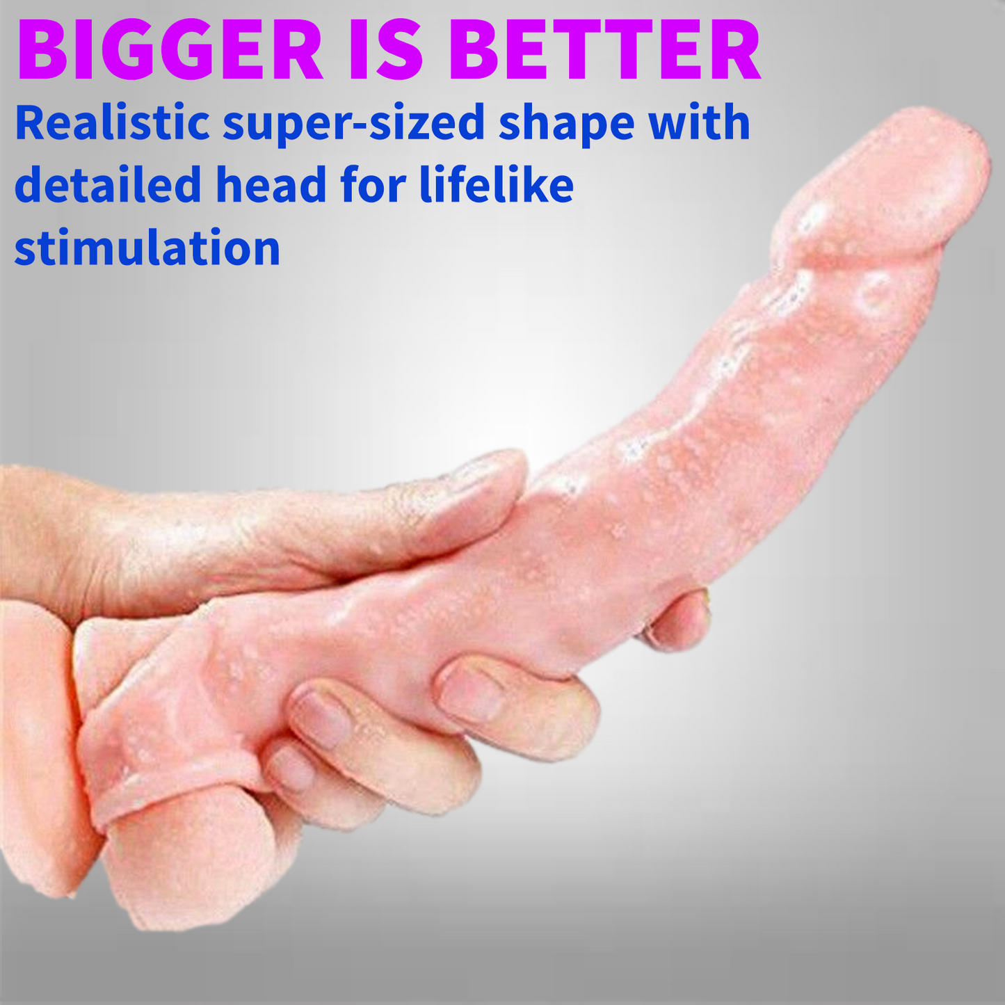 Realistic Penis Extender Sleeve Delay Cock Extension Men Ring Girth Sex Toy