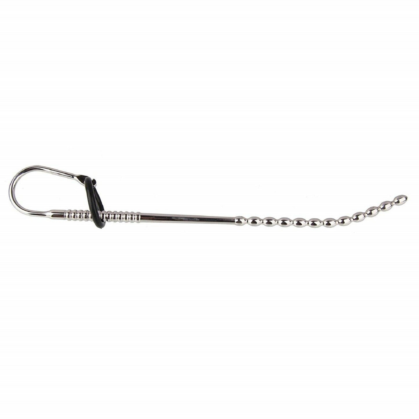 Stainless Steel Urethral Sound Ribbed Penis Plug Cock Catheter Rod Sex Toy NEW
